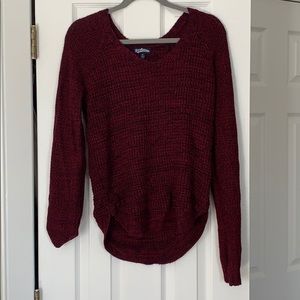 Macy’s Burgundy knit sweater